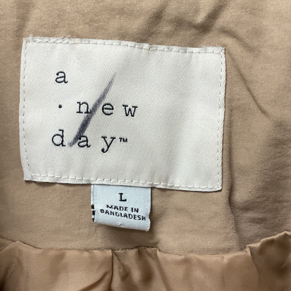 a new day Women's tan Trench Coat - Picture 3 of 5